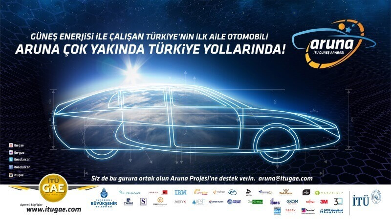 Güneş enerjisi ile çalışan yerli aile otomobili “Aruna! 2 aruna araba