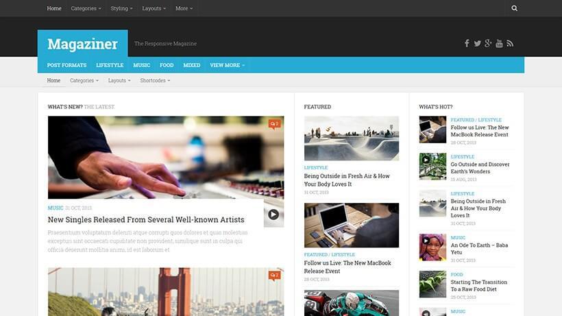 En iyi 10 adet ücretsiz ve premium 2026 WordPress haber teması! 17 MAGAZINER HABER